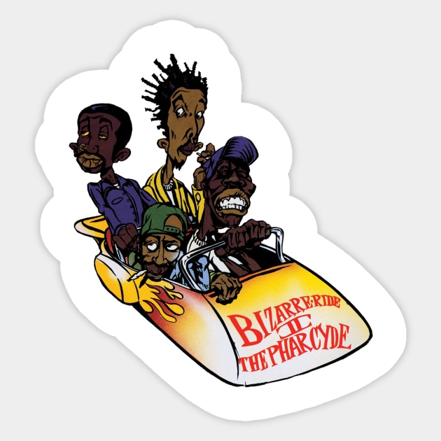 The-Pharcyde 3 Sticker by Lula Pencil Art